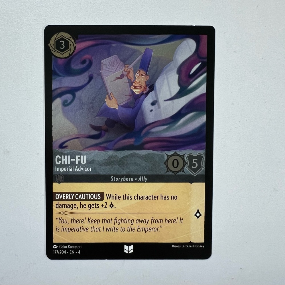 FOIL Chi Fu Lorcana TCG Disney Trading Card Game Collectible